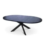 Stenexpo Tofta Matbord Ø140-220x75 cm, inkl 1 ileggsplate