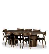 Bremen rundt spisebord Ø135x75 cm