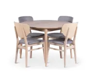 Odense rundt spisebord Ø110-150 x 75 cm, inkl 1 ileggsplate