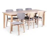 Kivik spisebord 160-210 x 75 cm, inkl 1 ileggsplate