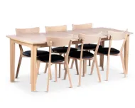 Kivik spisebord 160-210 x 75 cm, inkl 1 ileggsplate