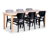 Kivik spisebord 160-210 x 75 cm, inkl 1 ileggsplate