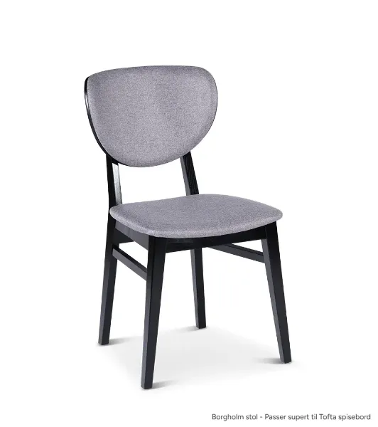 Bilde av Tofta rundt spisebord Ø140-180 (220) x 75 cm, inkl 1 ileggsplate