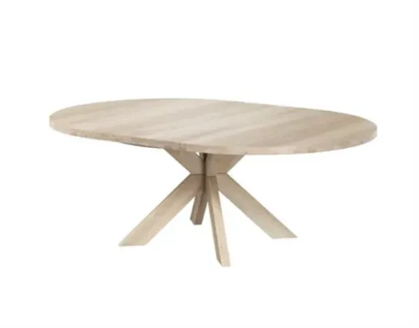 Casø Gro rundt spisebord Ø120 - (180) x 75 cm