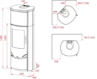 Lotus Prio M kleberstein med sidevindu og sort front