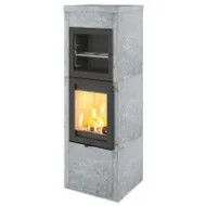 Lotus QM40 kleberstein med bakeovn og sort dør