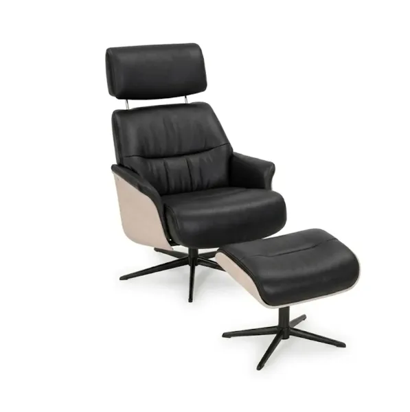 Hjort Knudsen 3593 Hvilestol i skinn