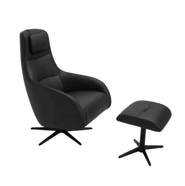 Hjort Knudsen 7698 Hvilestol i skinn