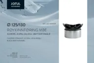 Røykinnføring Ø125/Ø130mm for Icopal, Leca og Schiedel med Ø200mm røykløp