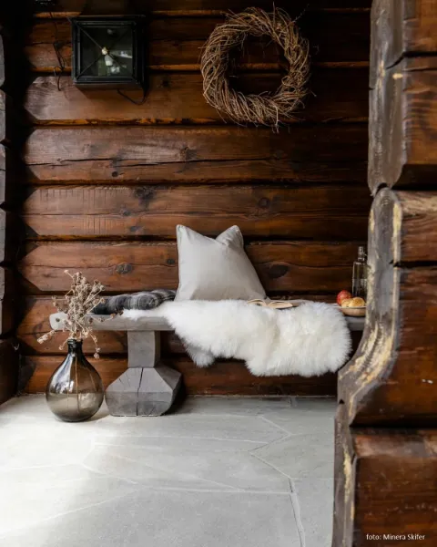 Bruddskifer Lys Oppdal store heller 2- 3 cm
