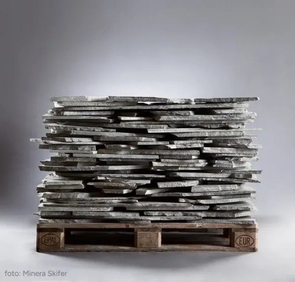 Bruddskifer Lys Oppdal store heller 3- 4 cm