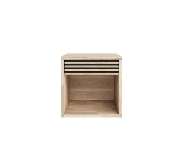 Casø Broholm Nattbord med lamellskuff 40 x 40 x 35 cm