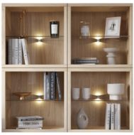 Casø lys til 19 mm trehyller 6 x lys inkl. trafo