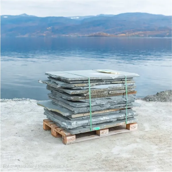 Bruddskifer Alta store heller 3 - 4 cm
