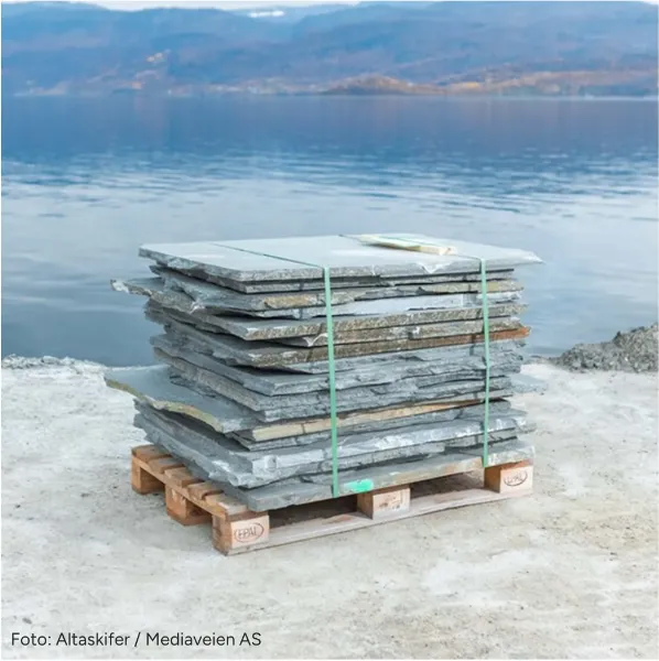Bruddskifer Alta store heller 2 - 3 cm
