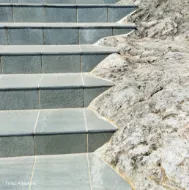 Opptrinn Altaskifer - 15 cm i fallende lengder, T: 15-25mm