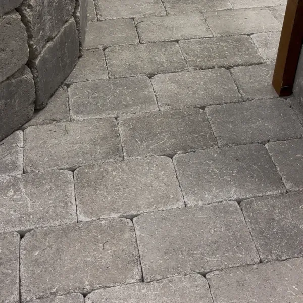Belegningsstein Multimix 50 tromlet + flammet grå/koks - 19,5x13x5 cm